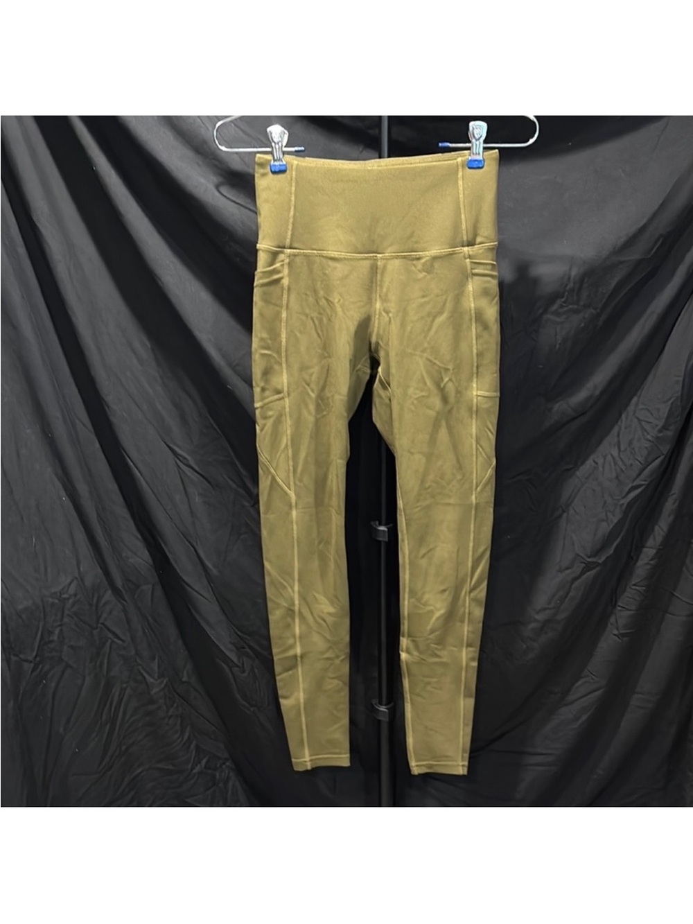 Nicole Miller Sport High-Waist Olive Leggings